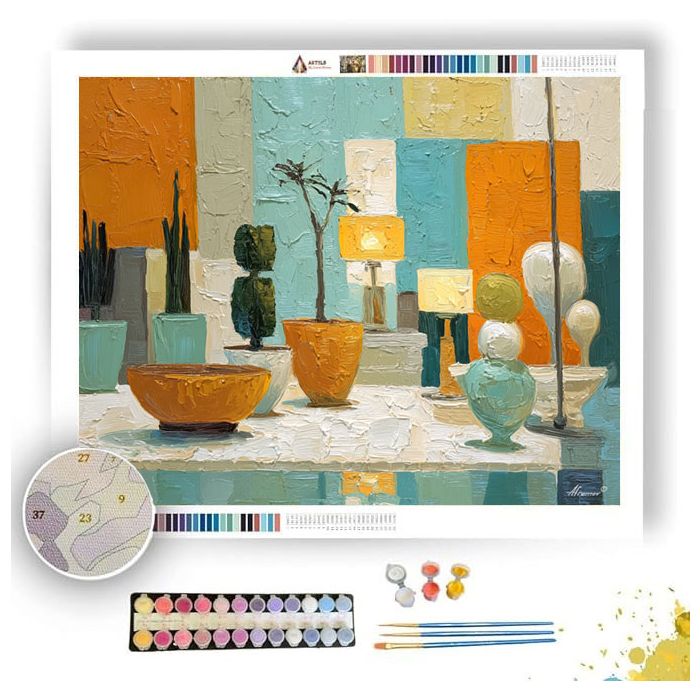 GARDEN LIGHT SCENE - Paint by Numbers Full Kit