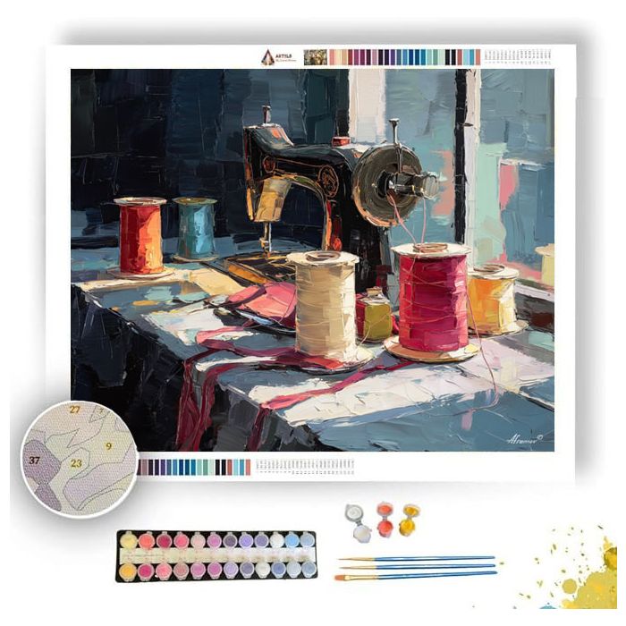 IRON CHALK RHYTHM - Paint by Numbers Full Kit