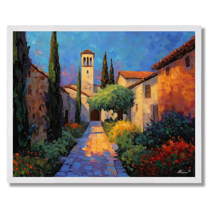 COBBLESTONE PATH GARDEN - FRAMED
