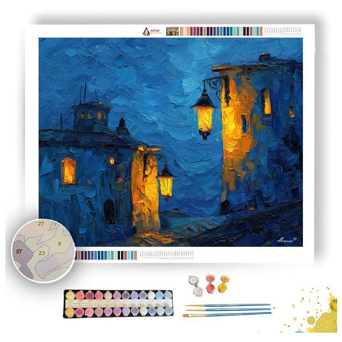 IRON MOONLIT WATERLINE - Paint by Numbers Full Kit