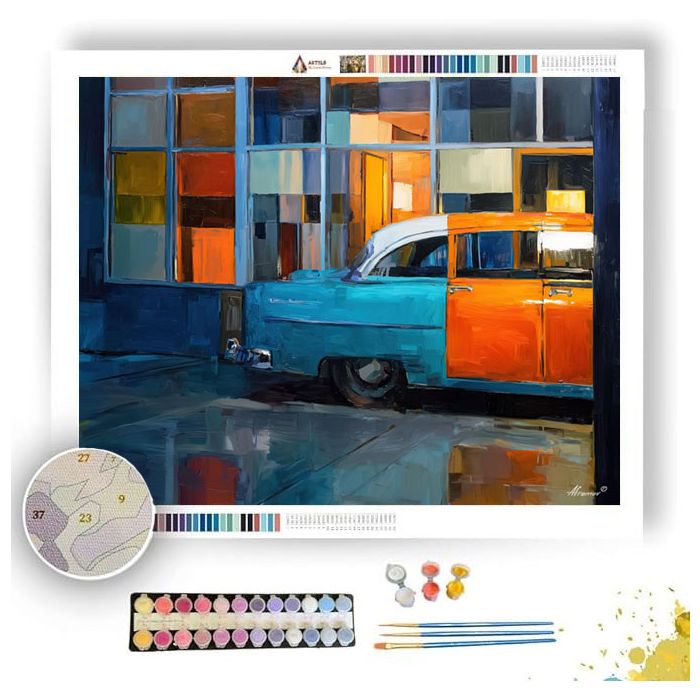 WINDOW PARKING - Paint by Numbers Full Kit