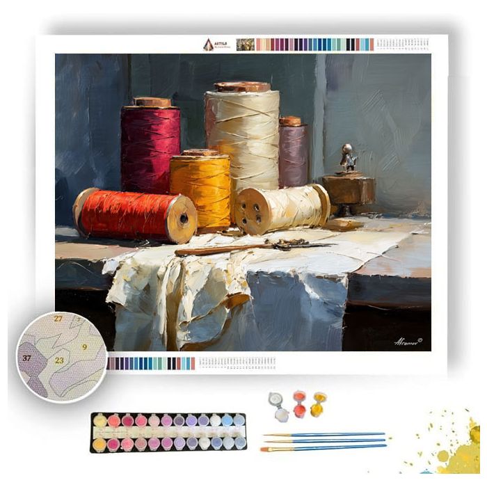 LINEN VIEW WOOD - Paint by Numbers Full Kit