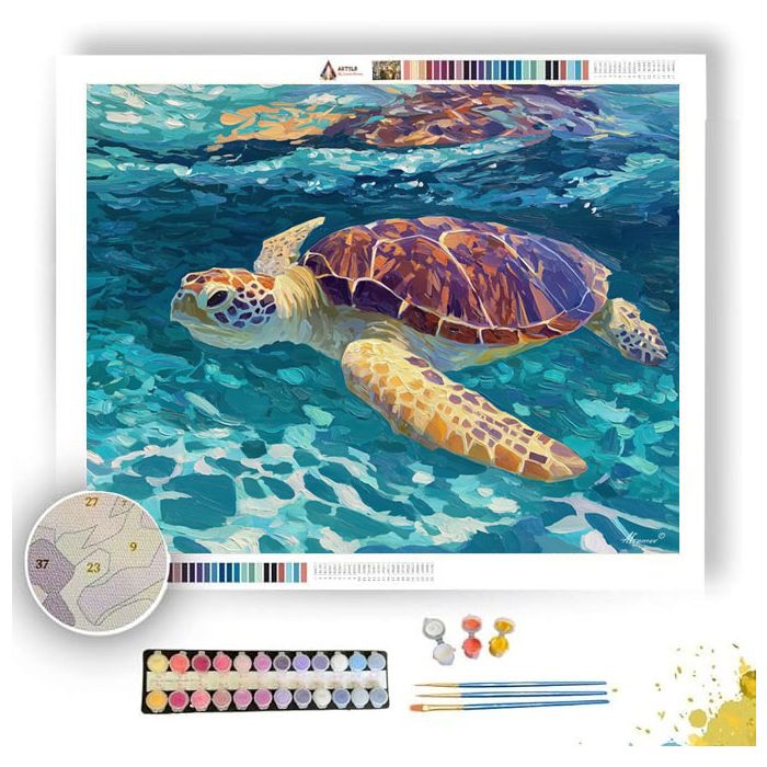 CLEAR RHYTHM VIOLET - Paint by Numbers Full Kit