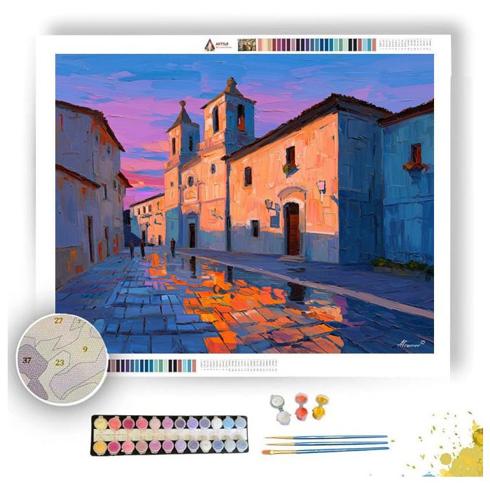 QUIET COBBLESTONE PATH - Paint by Numbers Full Kit
