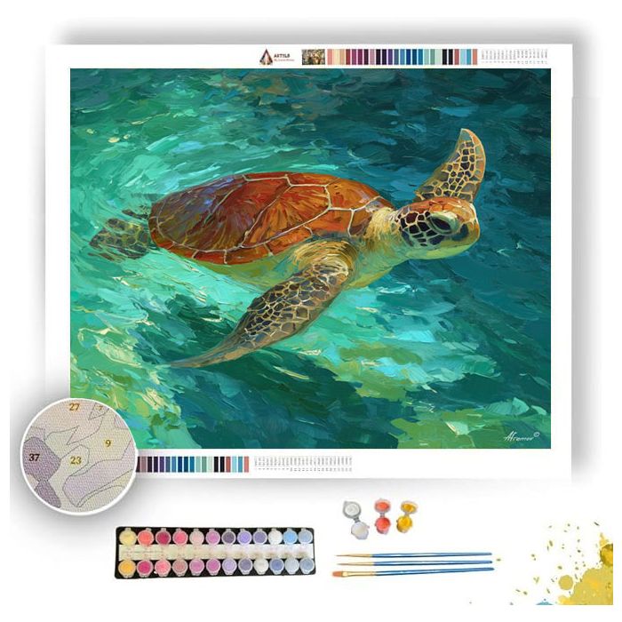 BRASS LAGOON - Paint by Numbers Full Kit