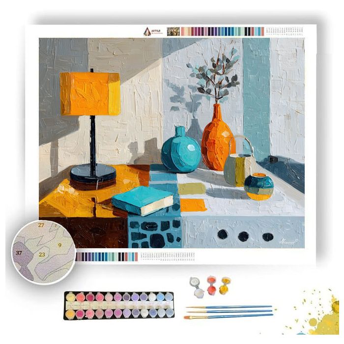 MARBLE MIDCENTURY STUDY - Paint by Numbers Full Kit