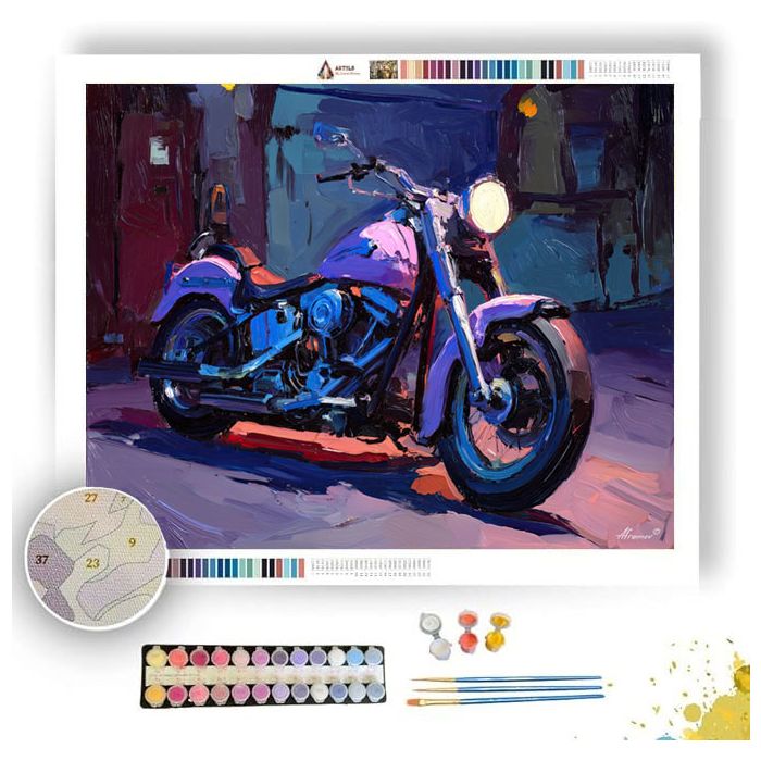 GARAGE THRESHOLD VIOLET - Paint by Numbers Full Kit