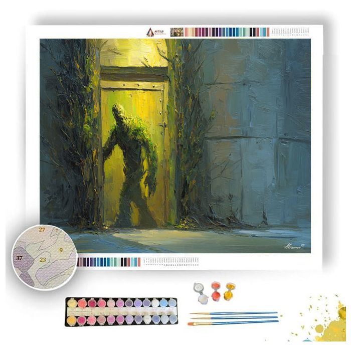 WOOD STEEL PASSAGE - Paint by Numbers Full Kit
