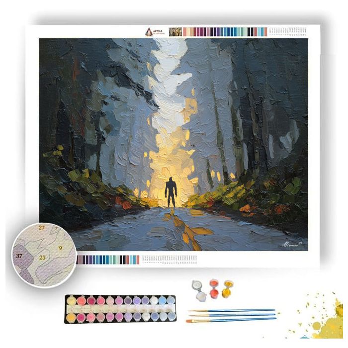 SUNLIT FOREST - Paint by Numbers Full Kit