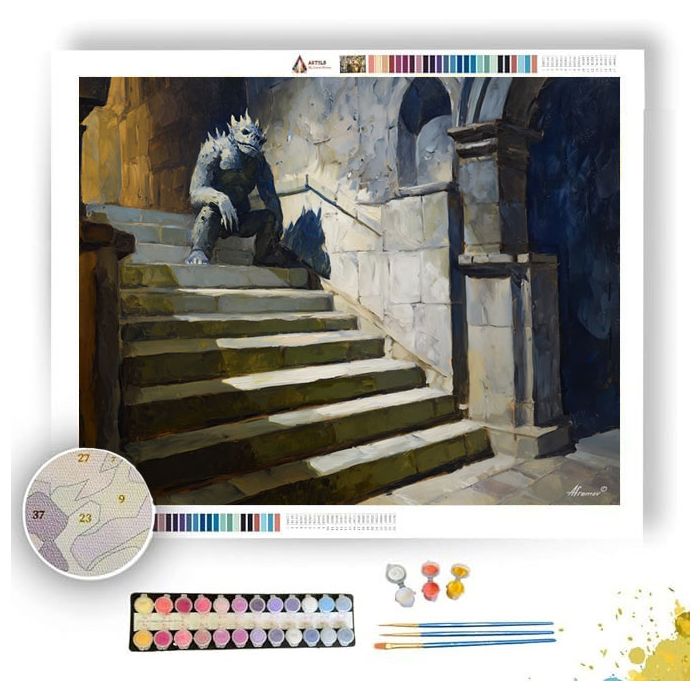 STAIR GLOW SUNLIT - Paint by Numbers Full Kit
