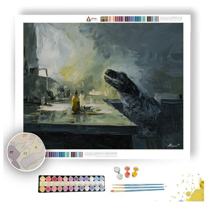 TABLE DRIFT RIVER - Paint by Numbers Full Kit