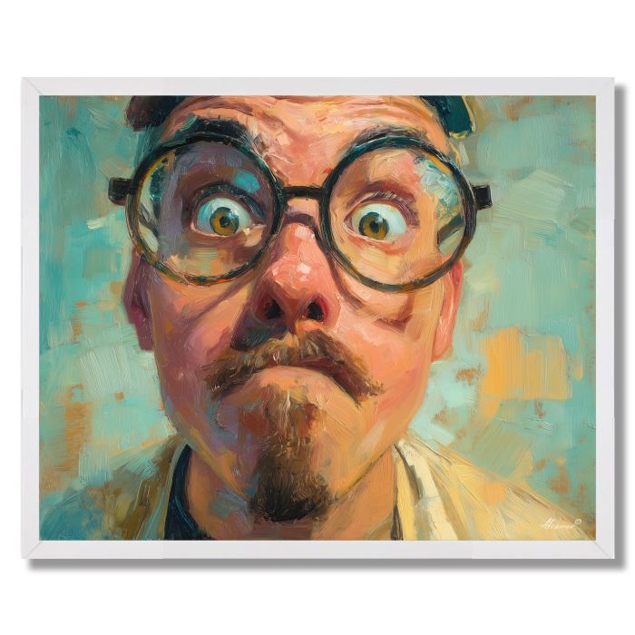 BRASS GLASSES - FRAMED