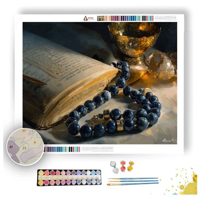 MARBLE BEADS - Paint by Numbers Full Kit