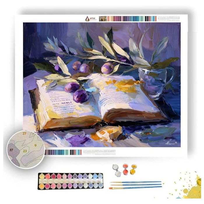 VIOLET OLIVE RHYTHM - Paint by Numbers Full Kit