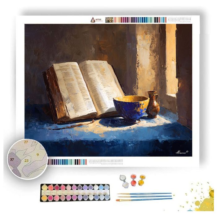 SUNLIT CHAPEL TRACE - Paint by Numbers Full Kit