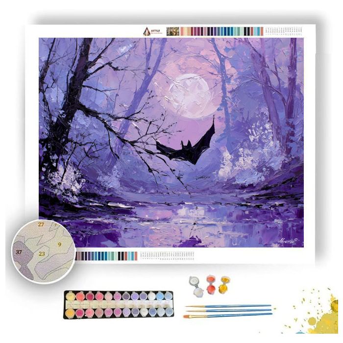 FOREST NOTE RIVER - Paint by Numbers Full Kit