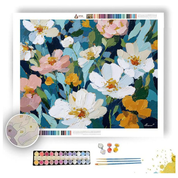 BLOOM STUDY STONE - Paint by Numbers Full Kit