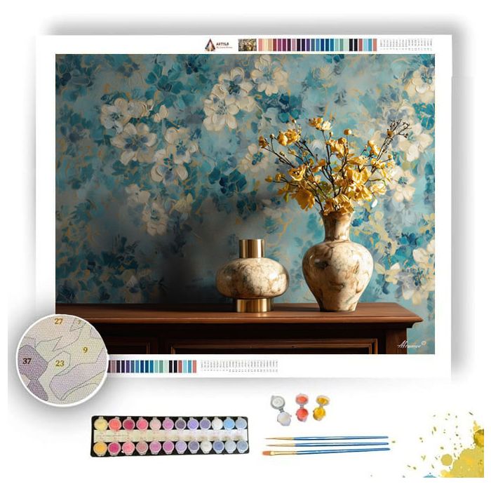 TRELLIS RHYTHM SILK - Paint by Numbers Full Kit