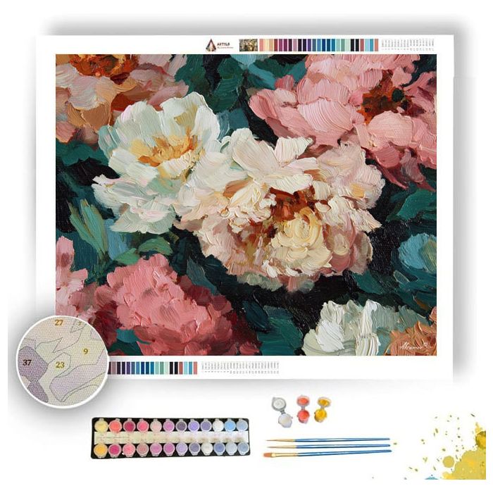 PEONY PATH - Paint by Numbers Full Kit
