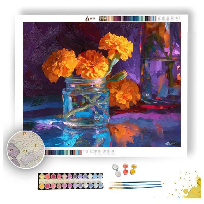 GLASS MOURNING WATERLINE - Paint by Numbers Full Kit