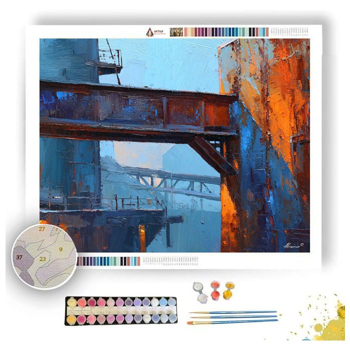 MOONLIT RUSTED DETAIL - Paint by Numbers Full Kit