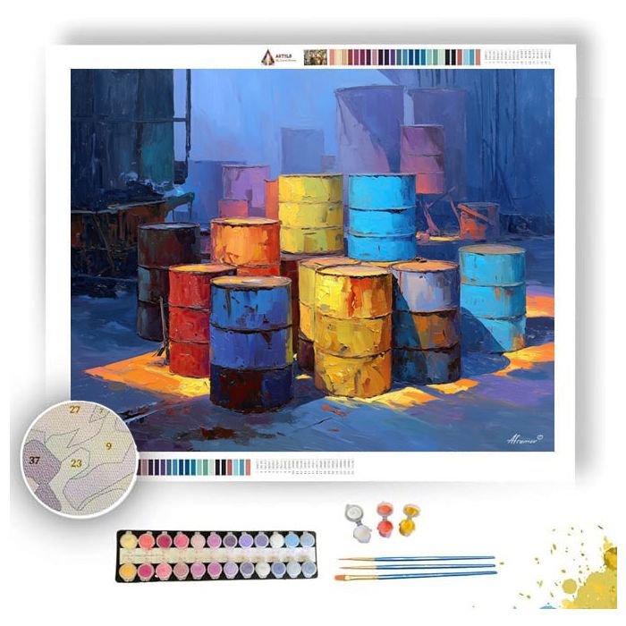 BRASS PAPER - Paint by Numbers Full Kit