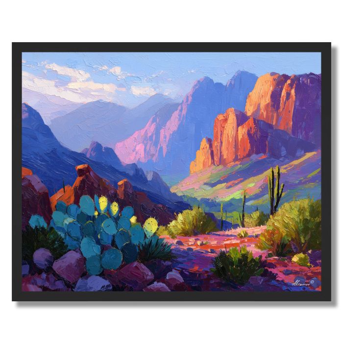 SUNLIT RIDGE - FRAMED