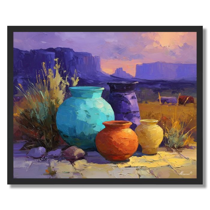 POTTERY GLOW - FRAMED