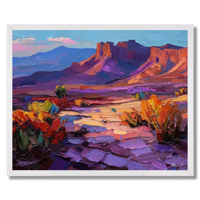 MOONLIT OVERLOOK DETAIL - FRAMED