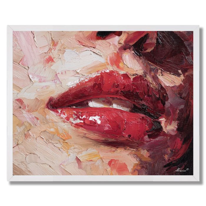 MOUTH VIGNETTE IRON - FRAMED