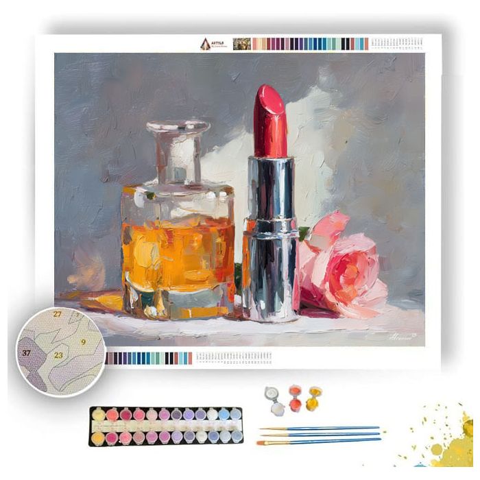 GLASS LIPSTICK HALO - Paint by Numbers Full Kit