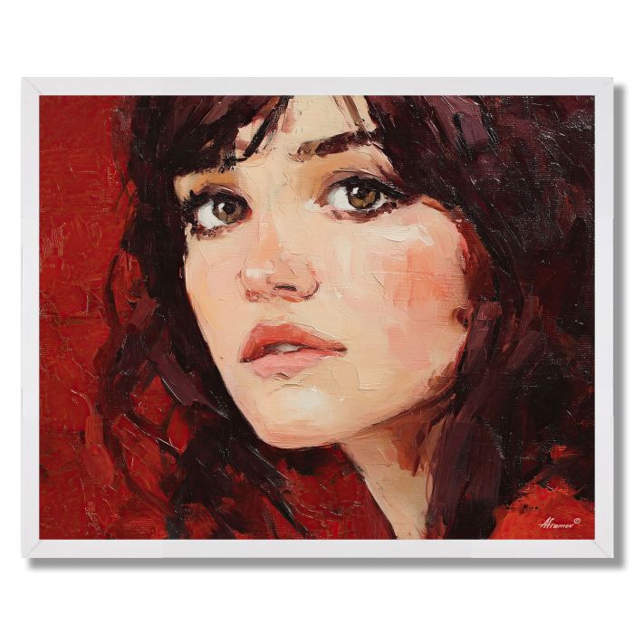 WOOD SCARLET - FRAMED