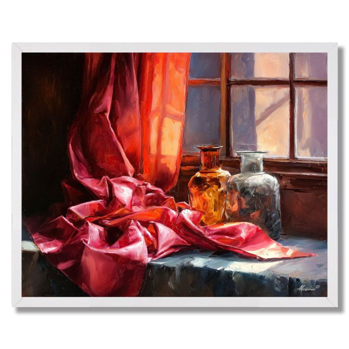 SATIN WINDOW - FRAMED