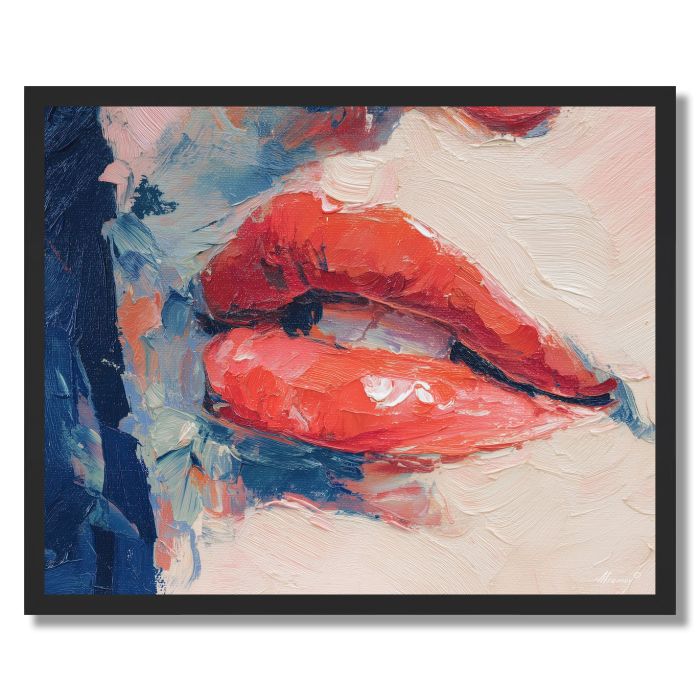 COBALT CORAL DETAIL - FRAMED