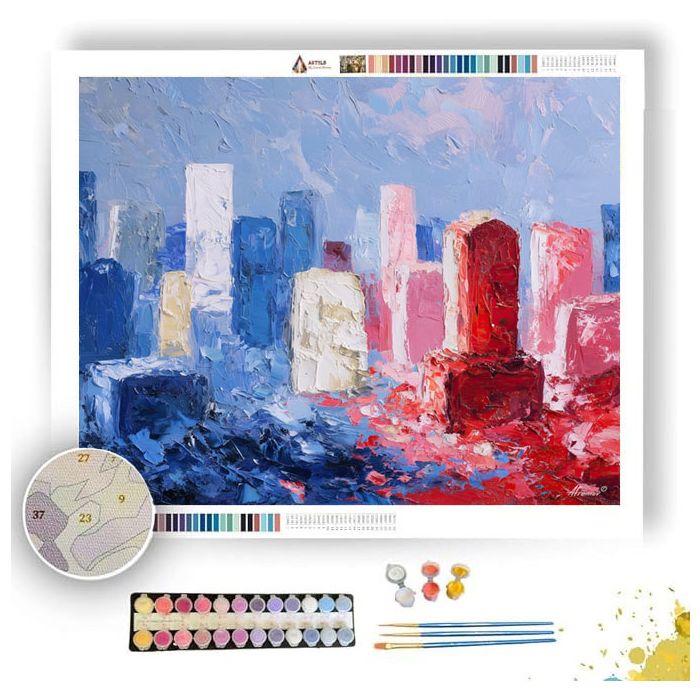 CEMETERY TRACE SKY - Paint by Numbers Full Kit