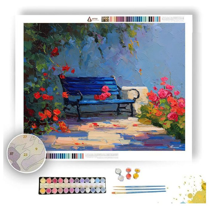 BENCH PASSAGE - Paint by Numbers Full Kit