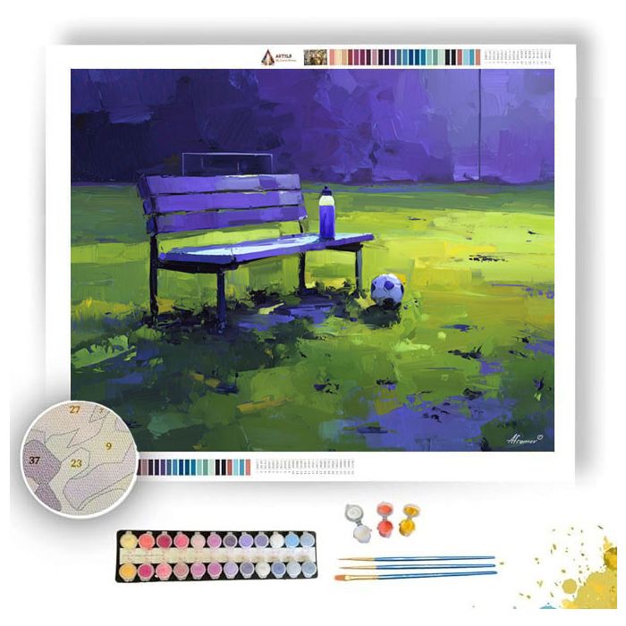 BENCH HUSH VIOLET - Paint by Numbers Full Kit
