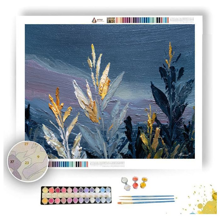 QUIET FIELD DETAIL - Paint by Numbers Full Kit