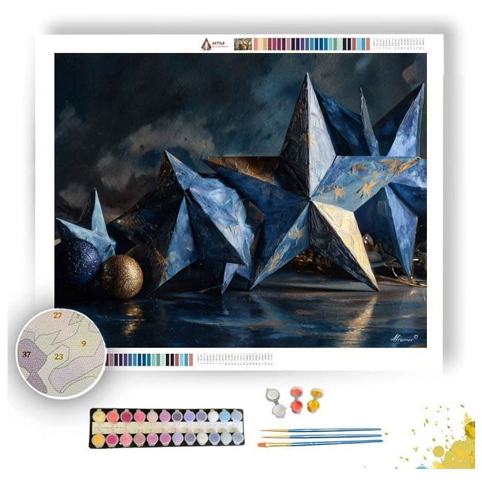 PAPER VIGNETTE SILK - Paint by Numbers Full Kit