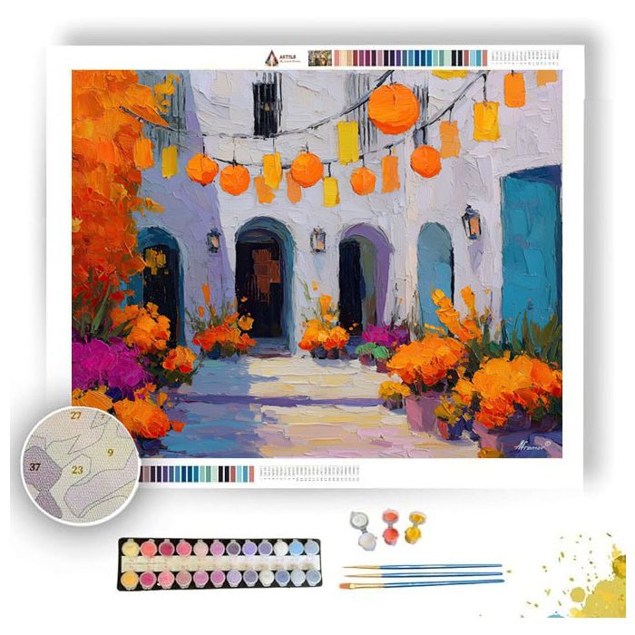 SKY COURTYARD - Paint by Numbers Full Kit
