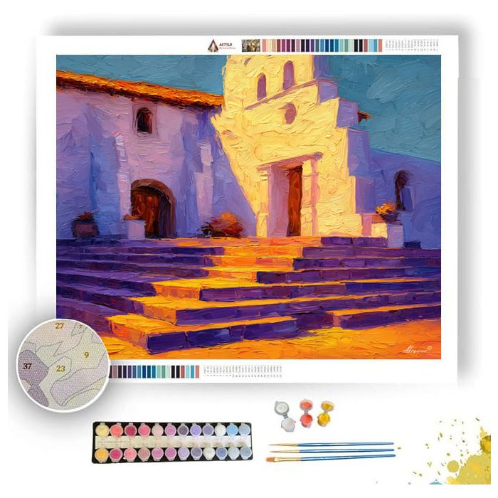 VIOLET STEPS THRESHOLD - Paint by Numbers Full Kit