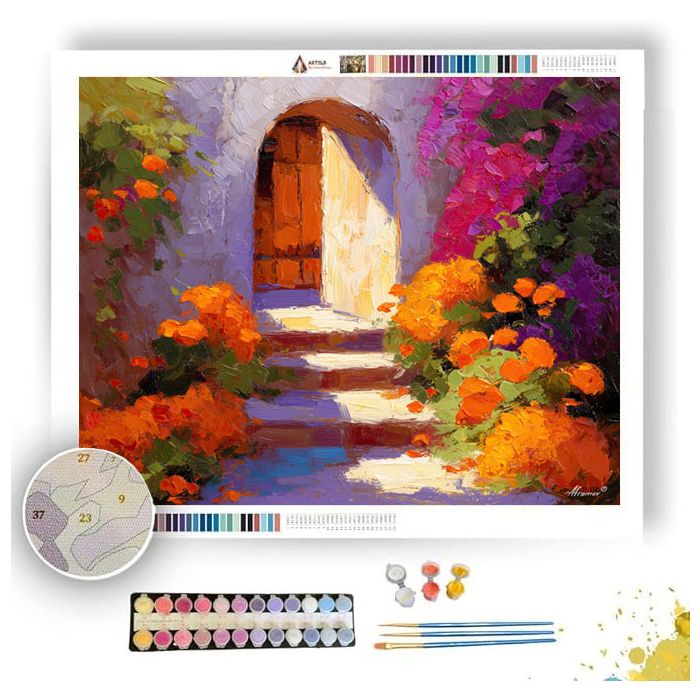 SUNLIT ARCHWAY RHYTHM - Paint by Numbers Full Kit