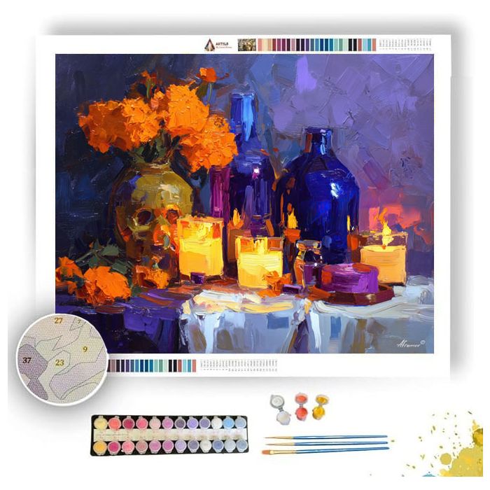 OFRENDA MOMENT COBALT - Paint by Numbers Full Kit
