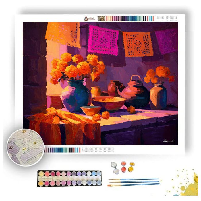 BRASS PICADO NOTE - Paint by Numbers Full Kit