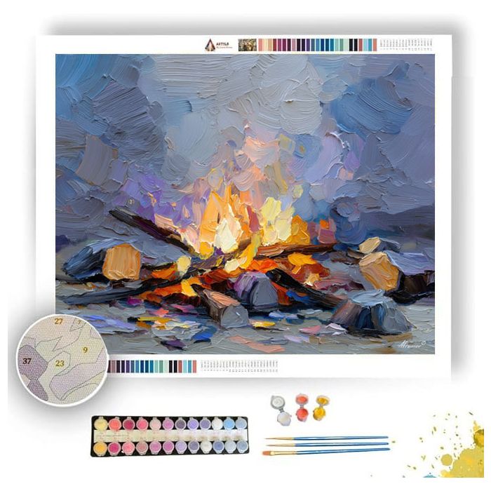 CAMPFIRE SPARK - Paint by Numbers Full Kit