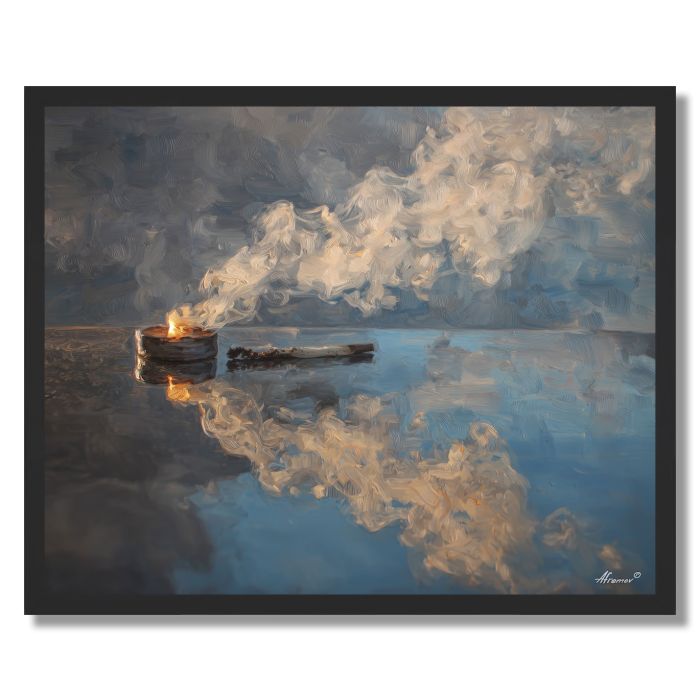 SILK WATERLINE - FRAMED
