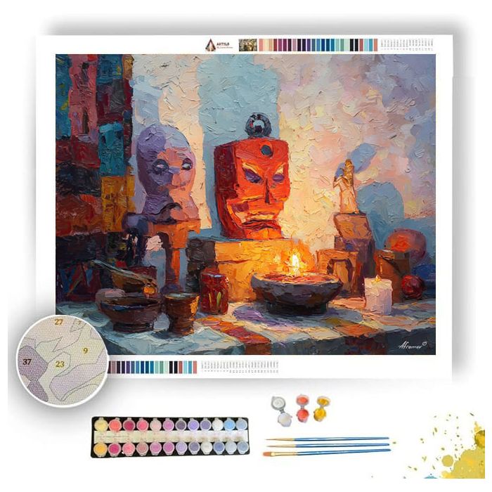 LANTERN PAINTED SPARK - Paint by Numbers Full Kit