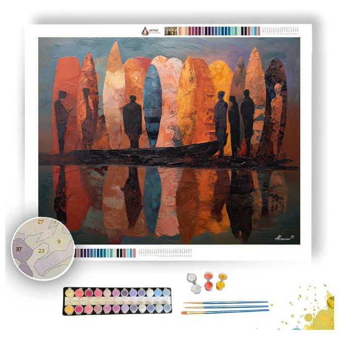 RIVER SHIELD - Paint by Numbers Full Kit