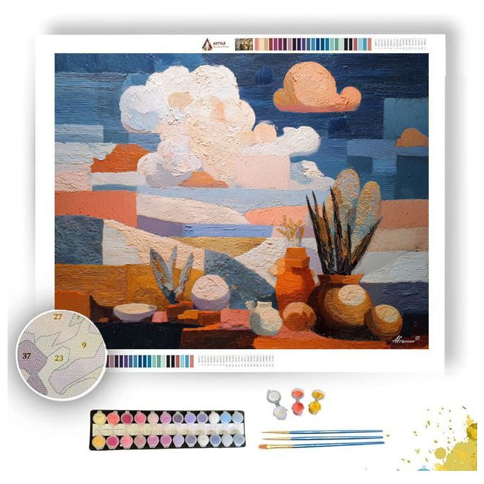 SCENE VIGNETTE CLOUD - Paint by Numbers Full Kit