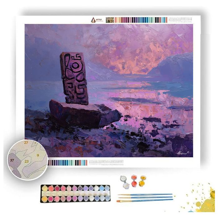 VIOLET GLYPH NOTE - Paint by Numbers Full Kit